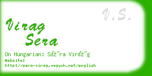 virag sera business card